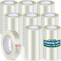 Treela 80 Rolls 1 Inch x 60 Yards Filament Strapping Tape Transparent Reinforced Fiberglass 5.5 Mil Heavy Duty Packing Shipping Tape for Sealing Binding Fixing