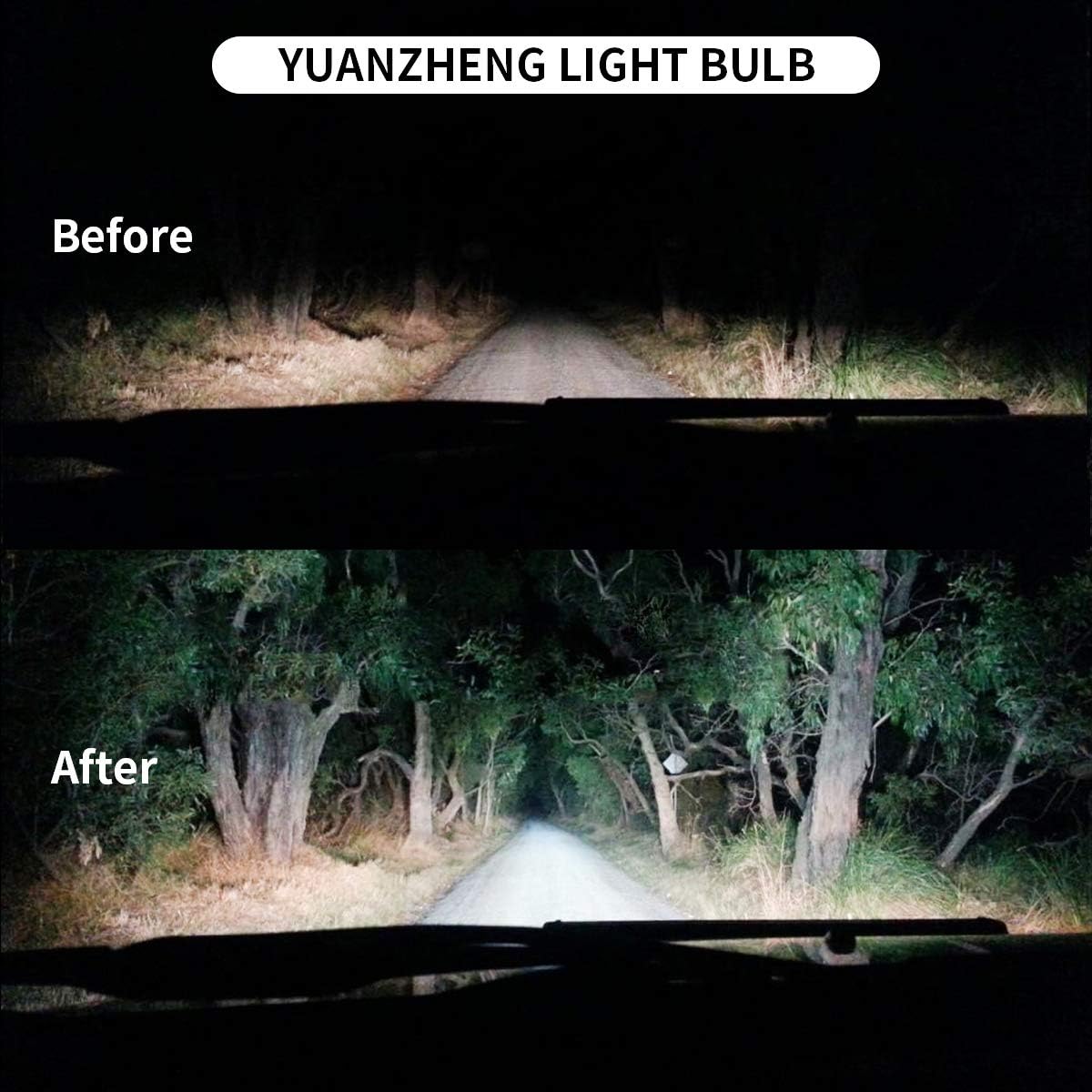 VLAND Projector LED Headlights & D2H Xenon Bulbs Compatible for [Chevy Camaro 5th Gen 2014 2015] with Sequential Turn Signal, Dual Beam Lens, Full LED DRL Bars YAA-CMR-0285 (Driver & Passenger Sides)