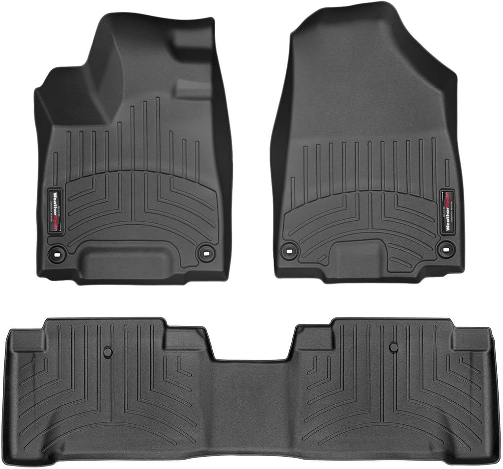 WeatherTech Custom Fit FloorLiners for Acura MDX, MDX, MDX - 1st & 2nd Row (44576-1-2), Black