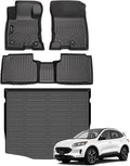 Jenofa-Floor Mats for 2020-2026 Ford Escape Hybrid All Weather Car Mats Cargo Mat Set Waterproof Durable Floor Liners Custom for Escape Hybrid Accessories 2025