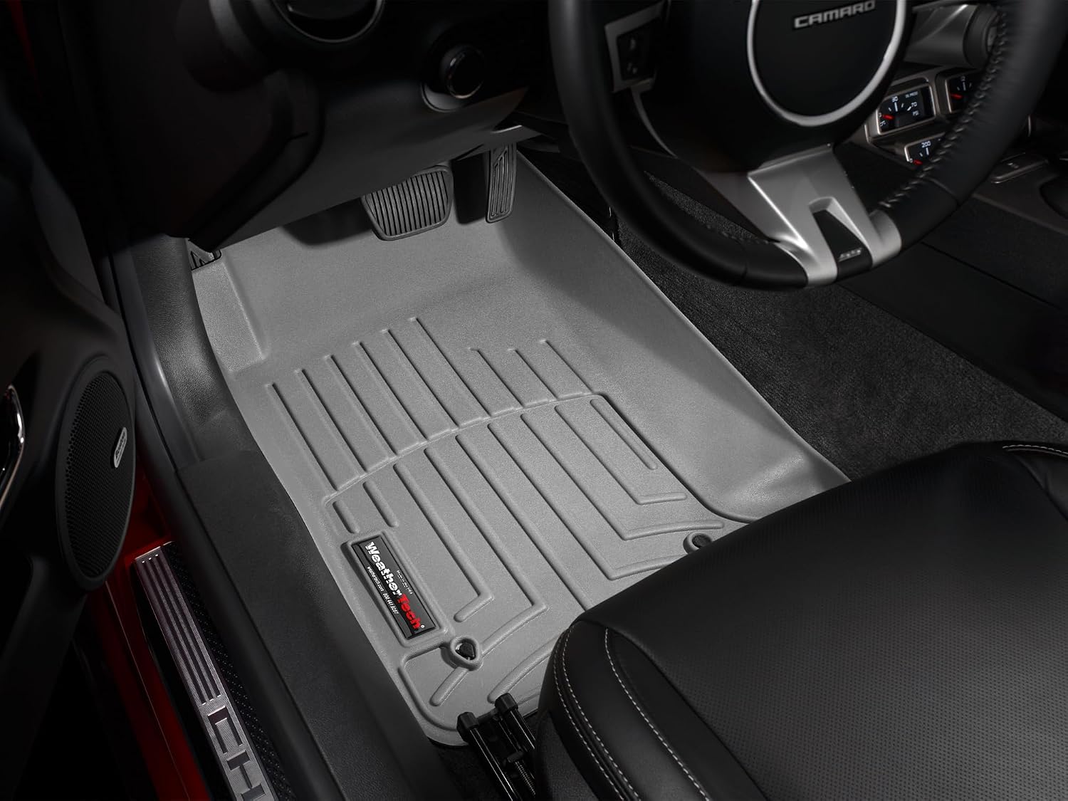 WeatherTech Custom Fit FloorLiners for Chevrolet Camaro, Camaro, 1st Row (462671), Grey