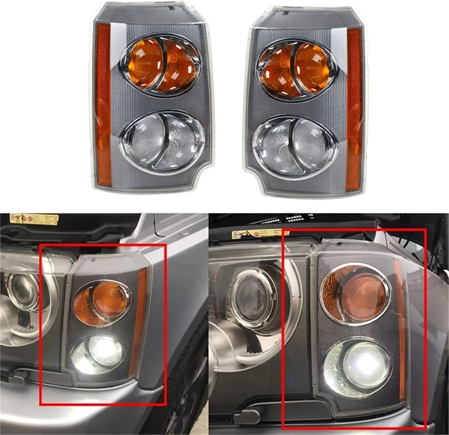 Wing Mirror Indicator Light Car Corner Light Side Turn Signal Lamp For Land For Rover For Range For Rover L322 2003-2005 Front Headlight Indicator Light