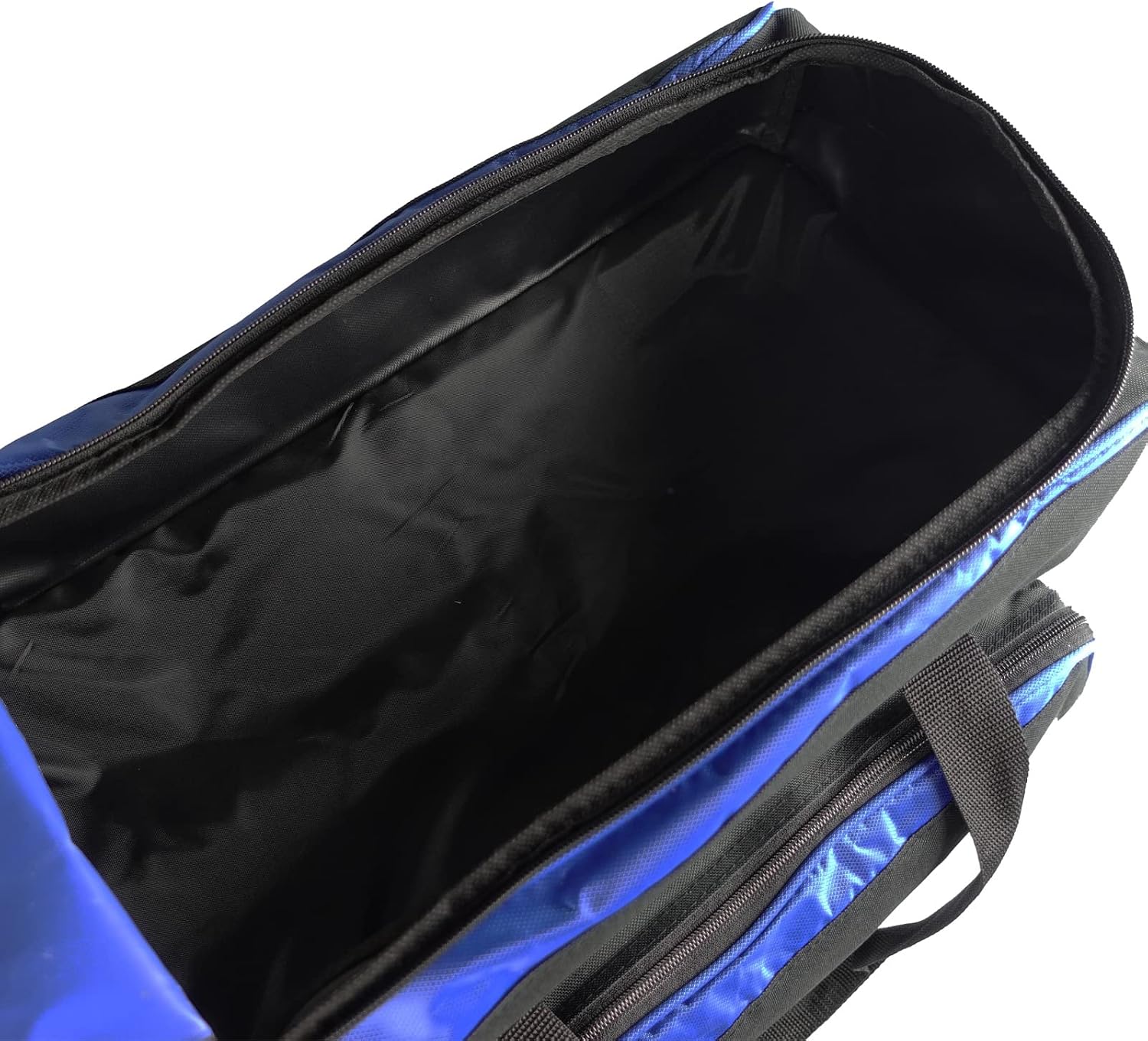 ELITE Deluxe 2 Ball Bowling Bag with 5' Smooth Wheels - Large Accessory Pocket, Shoe Compartment, 36' Extendable Handle