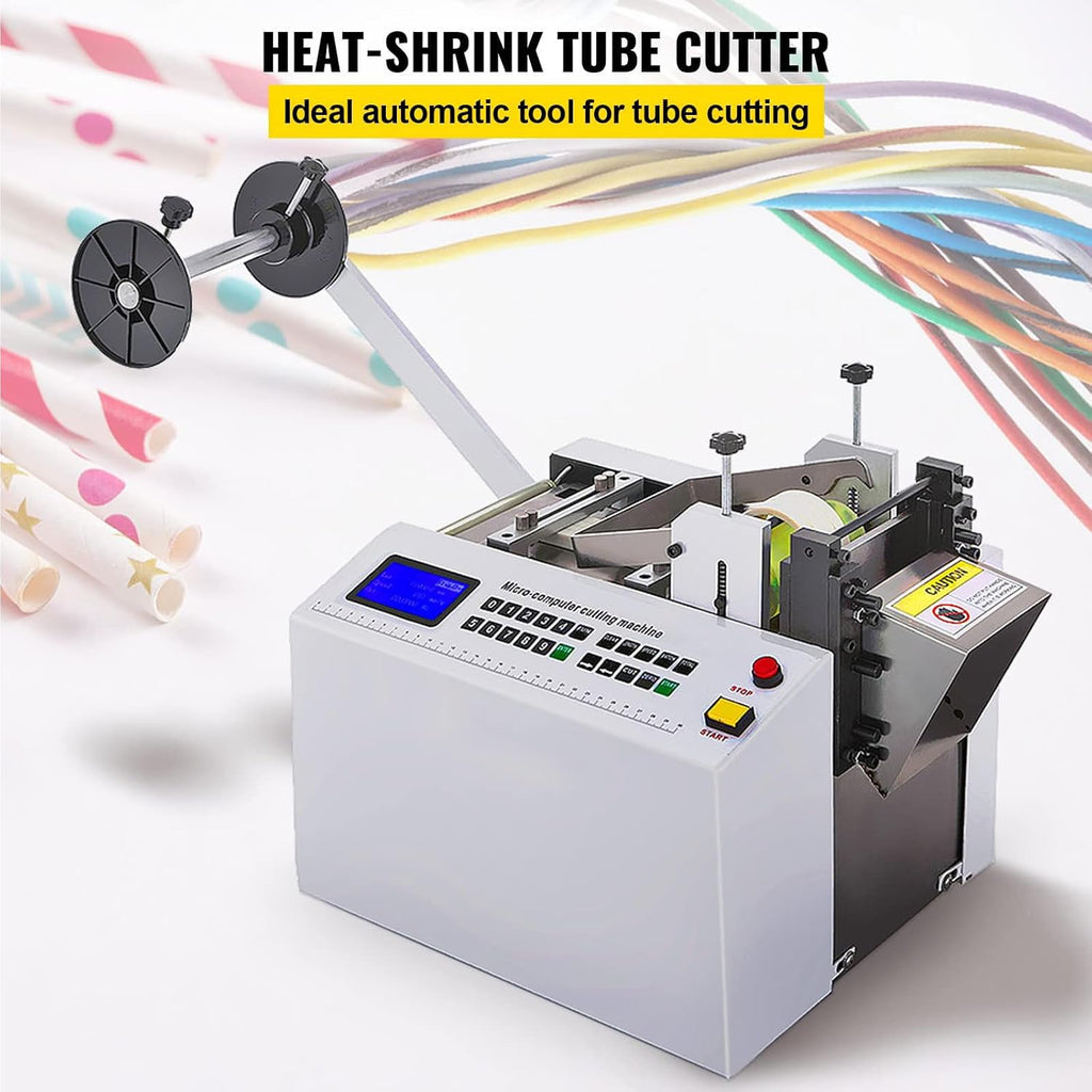 Micro-Computer Cutting Machine, 300W Cable Pipe Cutter, Blade Height 15Mm, Cutting Accuracy 0.1Mm, for Sleeve Rubber/Plastic Tube (110V