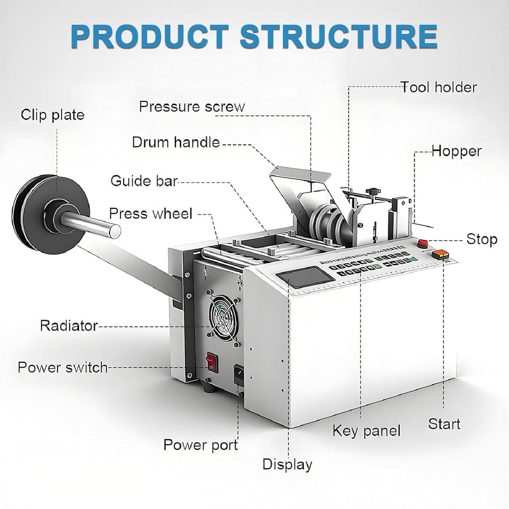 Fully Automatic Heat-Shrink Tube Micro-Computer Cutting Machine/300w Electric Tube Cable Pipe Cutter, Cutting Speed 34 M/Min, Cutting Accuracy 0.1mm, for Sleeve Rubber/Plastic Tube