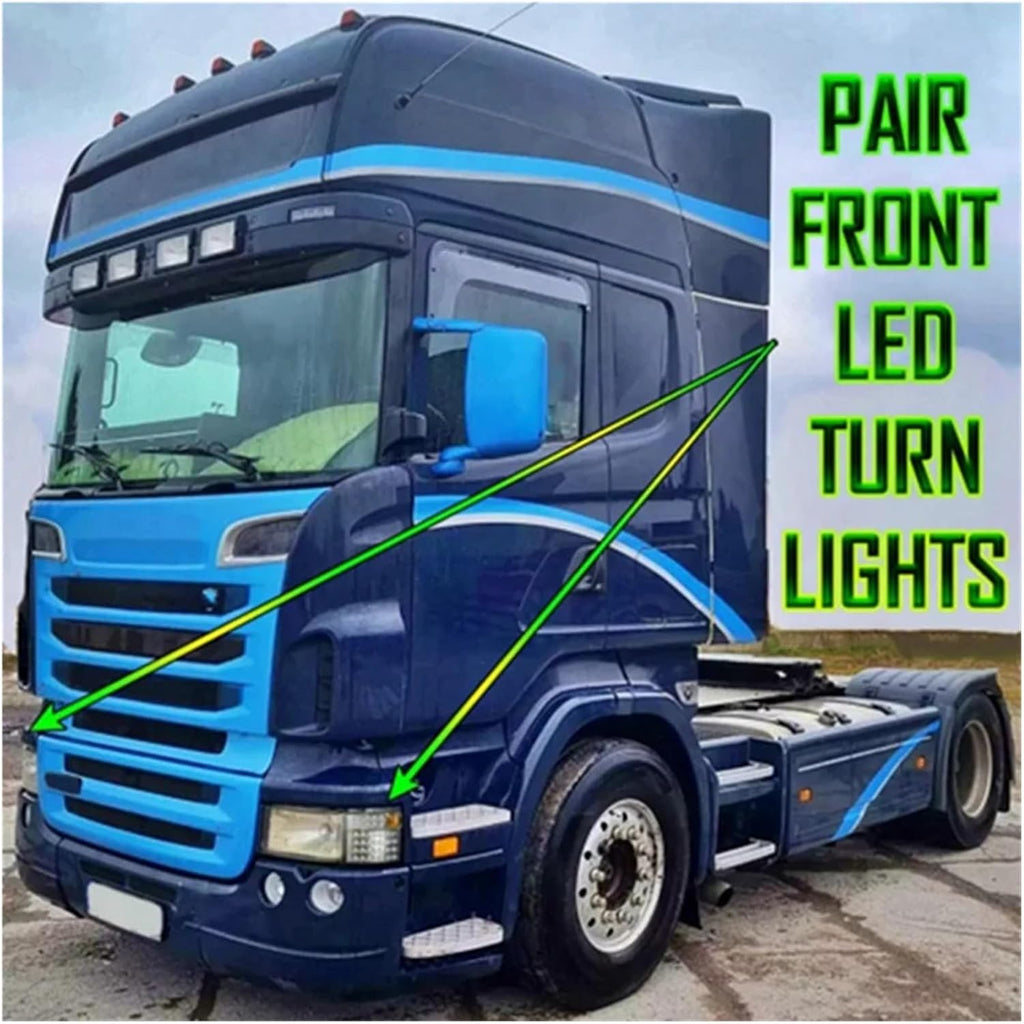Car Truck LED Turn Signal Corner Light Turn Indicator Headlight Compatible With Scania P420 G440 P410 P310 P380 1387155 1385410