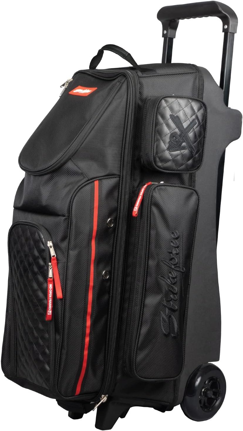 KR Strikeforce Diamond Triple Roller Premium Bowling Bag with 5' Smooth KRuze Wheels