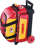 Strikeforce Bowling NFL Two Ball Bowling Roller Bag with Ball, Shoe and Accessory Pockets