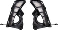 Fog Lights 2Pcs DRL Daytime Running Lamp For Highlander 2017-2019 White Yellow Driving Indicator Lights Car Accessories