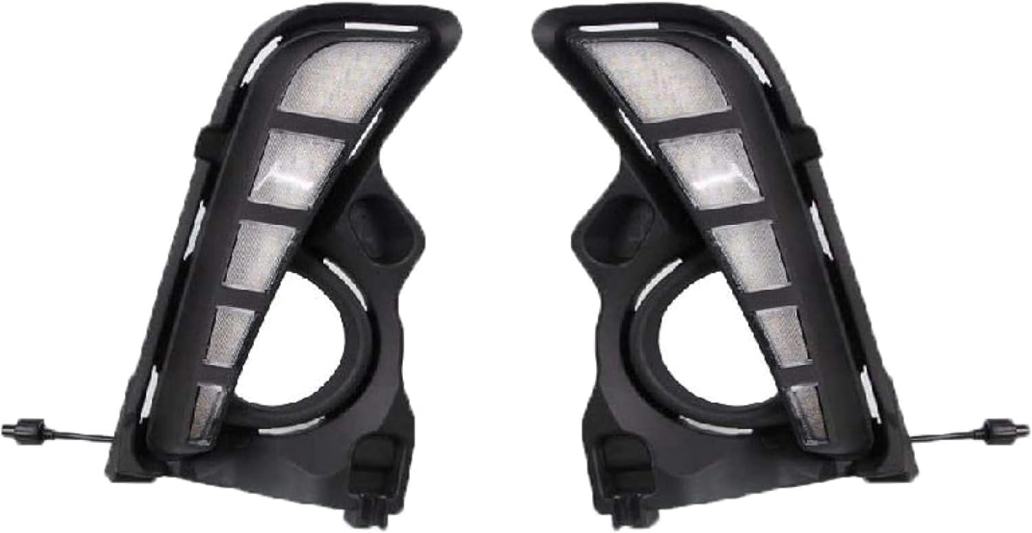 Fog Lights 2Pcs DRL Daytime Running Lamp For Highlander 2017-2019 White Yellow Driving Indicator Lights Car Accessories