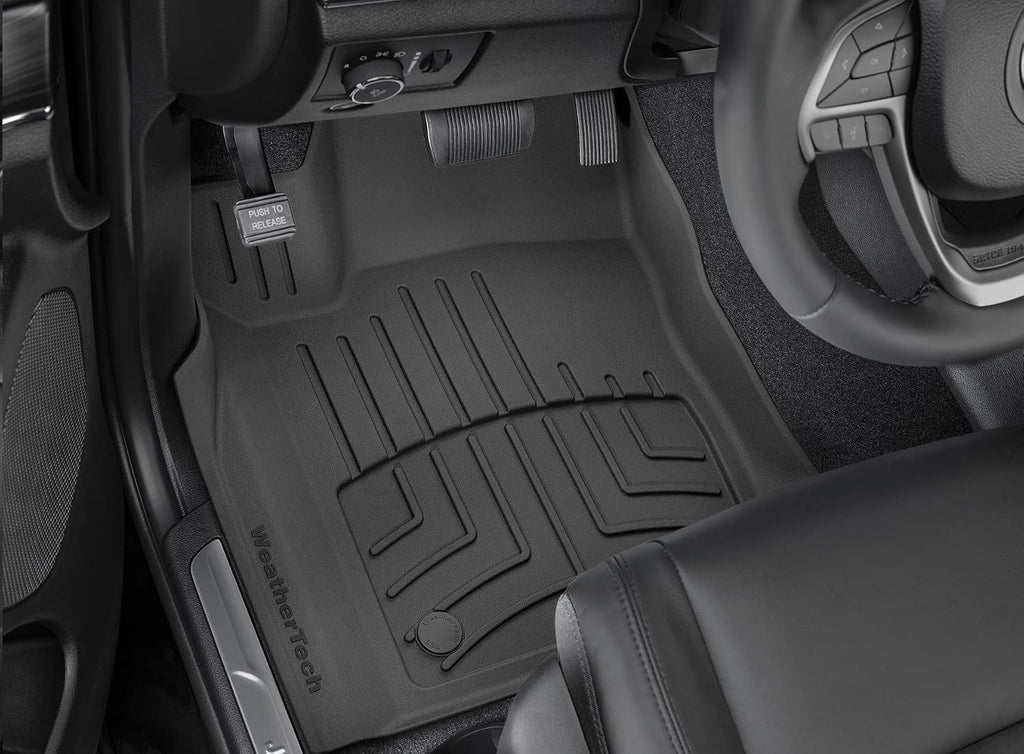 WeatherTech FloorLiner HP Custom Fit Floor Mats for Audi RS3, A3, A3 Sportback e-tron - 1st Row (444961IM), Black
