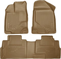Husky Liners Weatherbeater Floor Mats | Fits 2007-2014 Ford Edge; 2007-2015 Lincoln MKX | Front & 2nd Row, 3-pc Tan - 99763