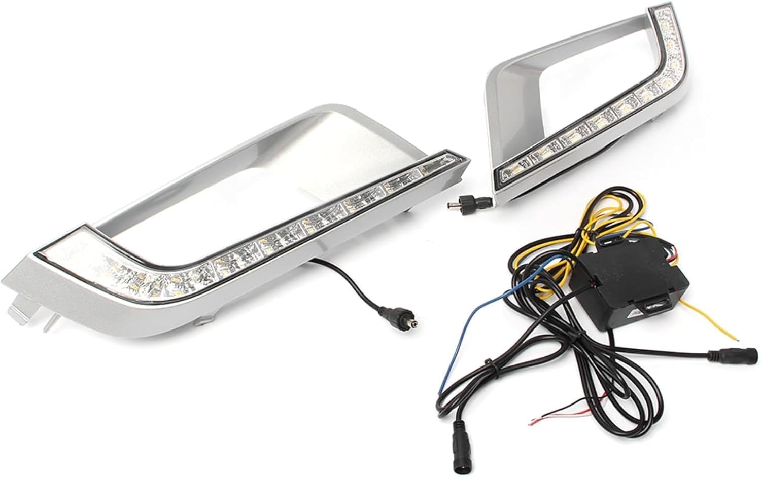 Fog Lights For Ranger 2015-2016 Pair DRL Car Indicator Turn Signals Light Daytime Running Driving For Work Lamp Fog Light For Cover Shape