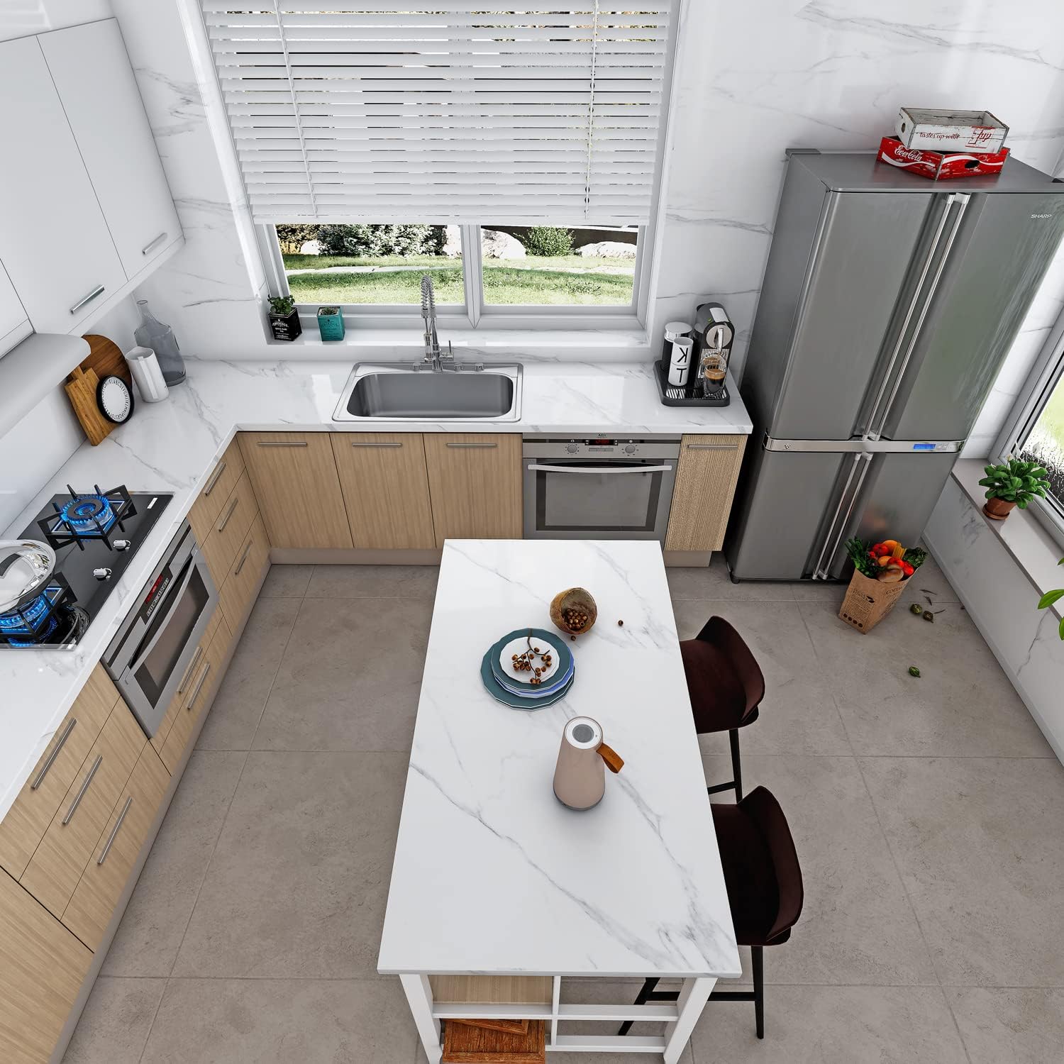 Sinber MT3322C 33' x 22' x 9' Drop In Single Bowl Kitchen Sink with 18 Gauge 304 Stainless Steel Satin Finish (Sink Only)