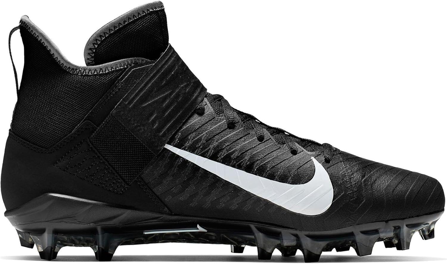Nike Men's Alpha Menace Pro 2 D Football Cleats - Black/White,7M US