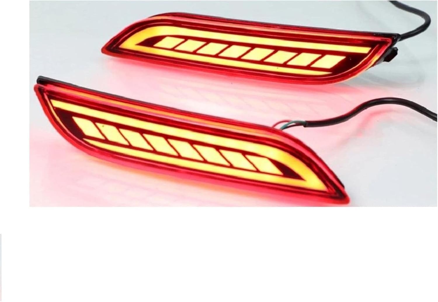 Fog Lights lights 2Pcs Rear Bumper Reflector Light For Camry 2018 2019 Red Taillight Car Brake Parking Indicator Fog Lamp 12V