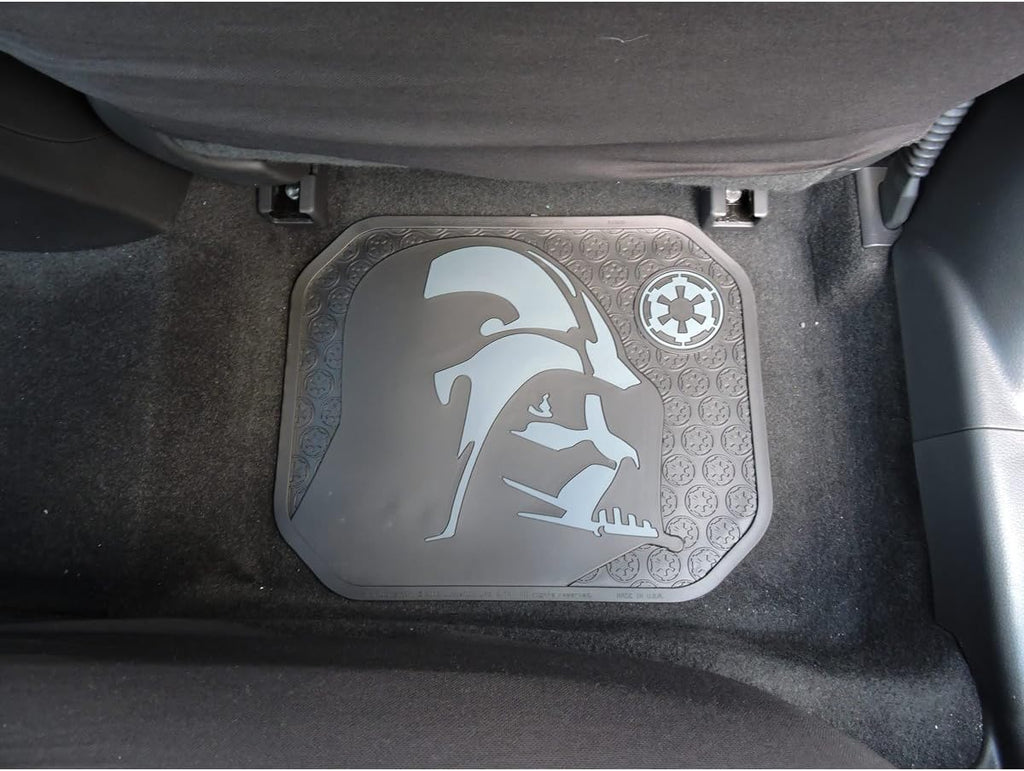 Star Wars Darth Vader with Galactic Empire Logo Car Truck SUV Front & Rear Seat Rubber Floor Mats - 4PC