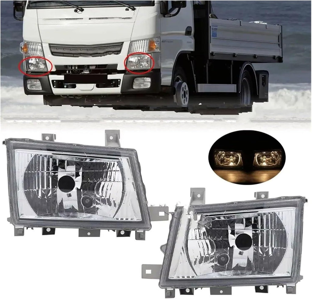 Headlight for Mitsubishi for Canter for Fuso FE FG 2012-2018 Car Fog Light Turn Signal Light Headlights Indicator Lamp Assembly W/Bulb