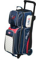 KR Strikeforce Royal Flush Triple Roller Bowling Bag - USA