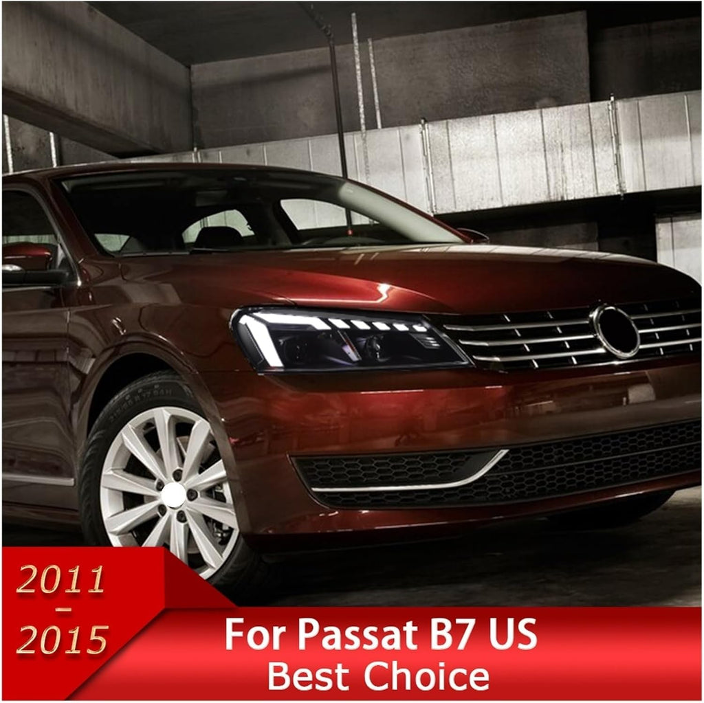 Car Lights Compatible With Passat B7 US 2011-2015 LED Auto Headlight Assembly Upgrade Design Dynamic Lamp Projector Lens Accessories