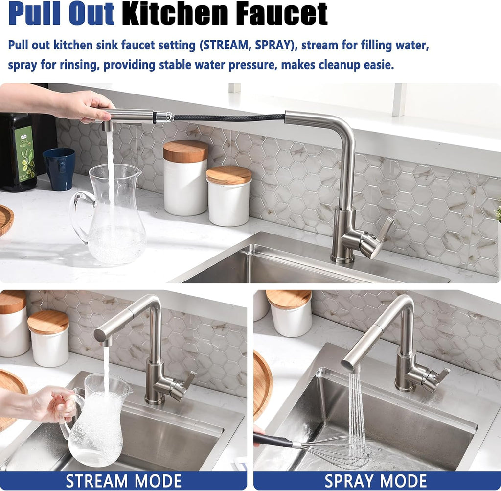 15x17 Drop In Bar Sink with Faucet - 15 Inch Stainless Steel Drop In Kitchen Sink and Faucet Combo Set, 9 Inch Deep Small Kitchen Bar Sinks Workstation with Accessories