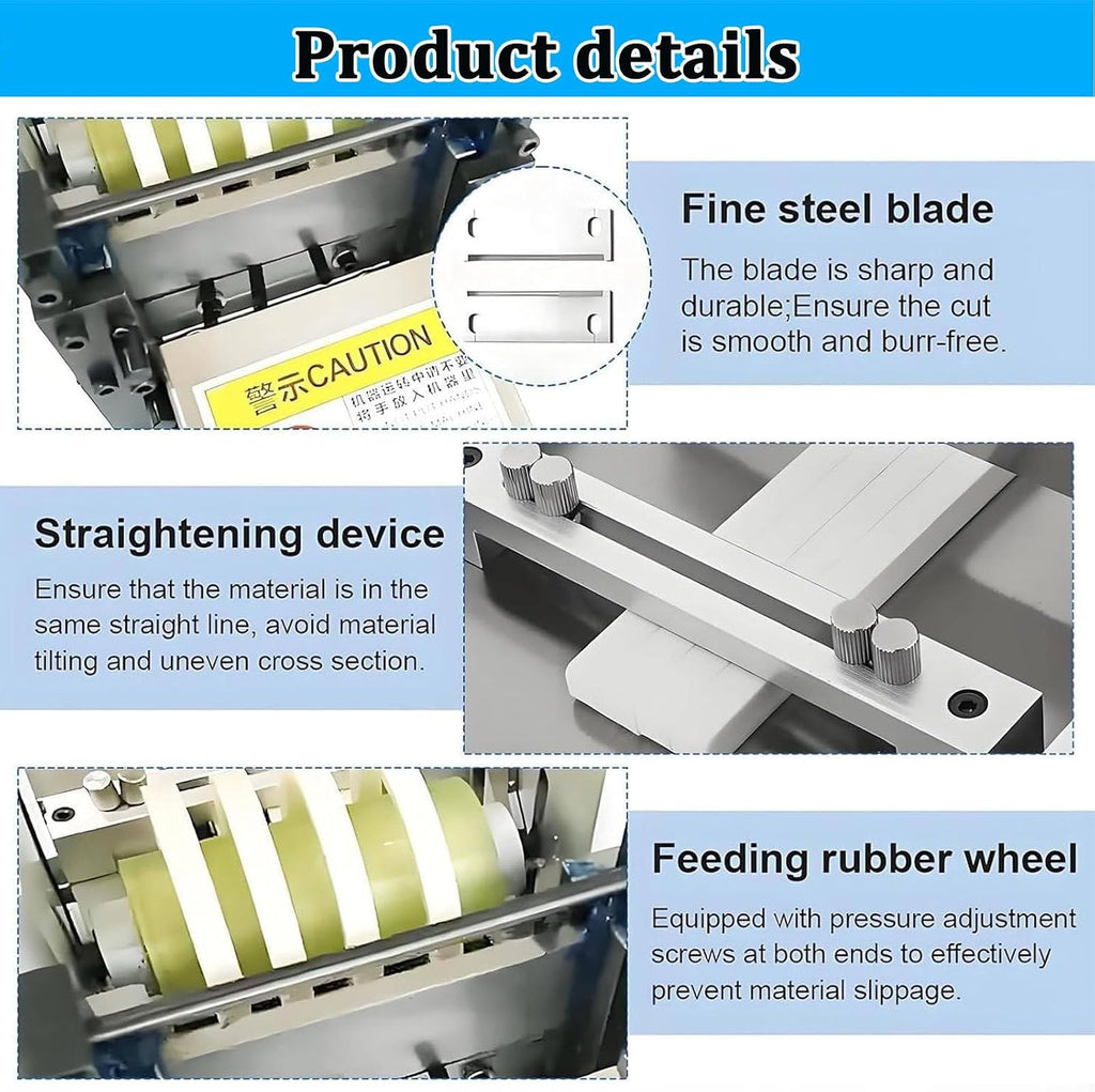 Electric Pipe and Cable Duct Cutting Machine, Fully Automatic Heat Shrink Tubing Cutting Machine, Suitable for Rubber/Plastic Tubing Sleeves.