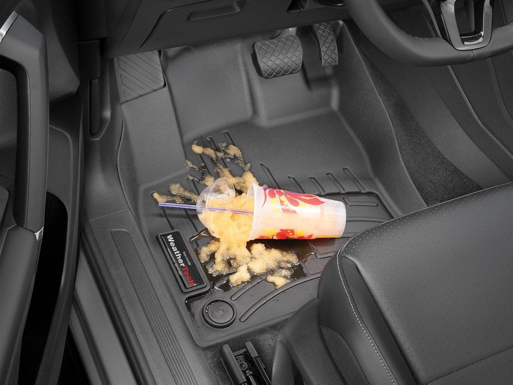 WeatherTech Custom Fit FloorLiners for Kia Sorento - 1st Row (4416501), Black