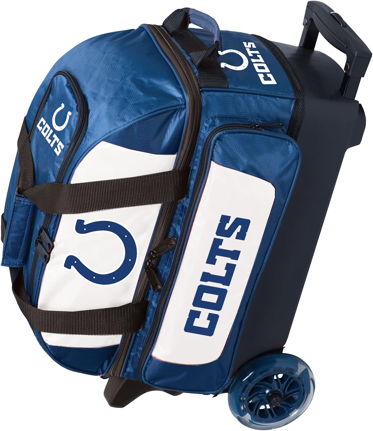 Strikeforce Bowling NFL Two Ball Bowling Roller Bag with Ball, Shoe and Accessory Pockets