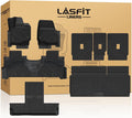 LASFIT Floor Mat&Cargo Backrest Mat for Fit 7 Seats 2025 2026 2027 Ford Expedition Standard,Easy Clean 100% TPE All Weather TPE Custom Fit for SUV Car Liners, 1st& 2nd& 3rd& Cargo Liner, Black 5pcs