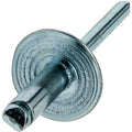 Large Flange Pop Rivets 1/4' x 1/4'All Steel (8-4) Dome Head Pack of 1000 Fastener Set LS23983F