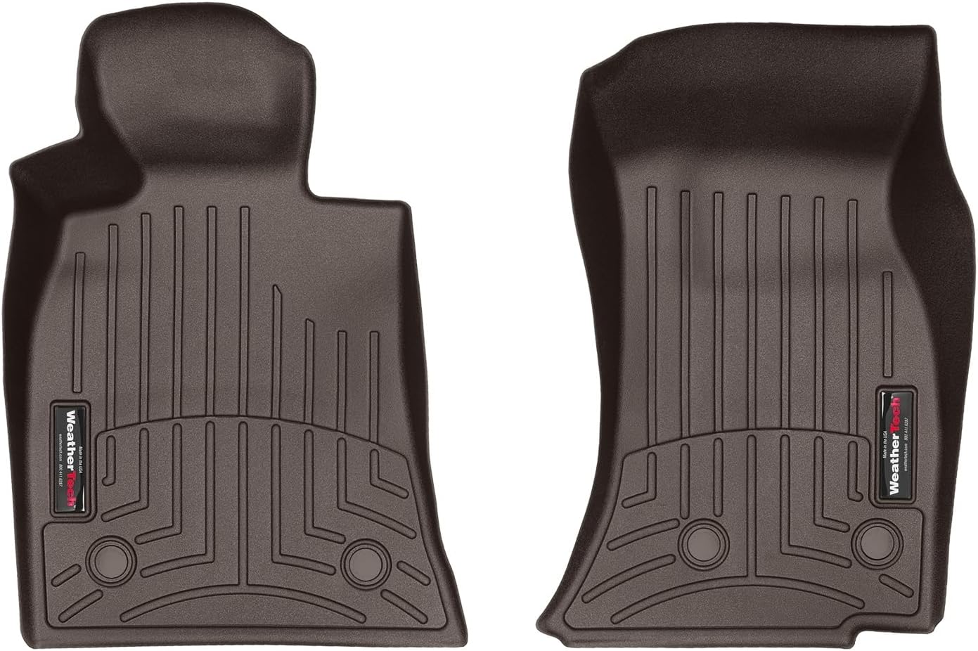 WeatherTech Custom Fit FloorLiners for Cadillac CTS, ATS, CTS-V - 1st Row (474971), Cocoa