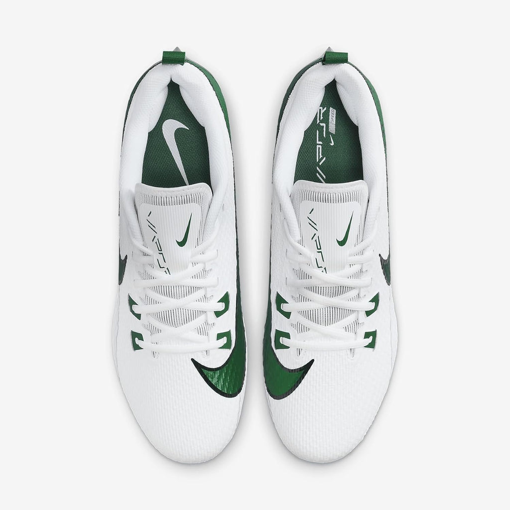Nike Men's Vapor Edge Speed 360 2 Molded Football Cleats (DA5455-102, White/White/Pure Platinum/Metallic Silver)