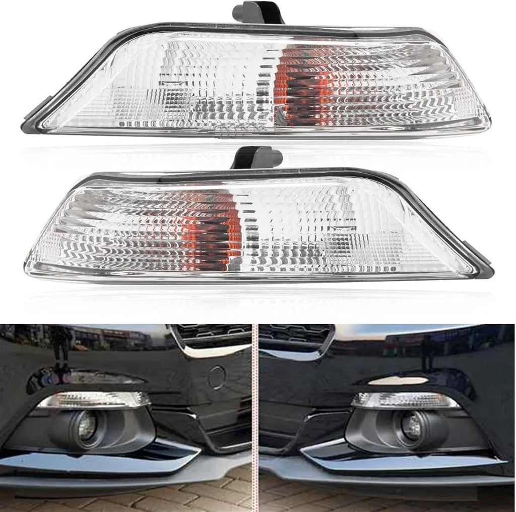Dynamic Turn Signal Light For Mustang 2015 2016 2017 Car Front Bumper Corner Turn Signal Lights Headlights Indicator Lamp With Bulbs