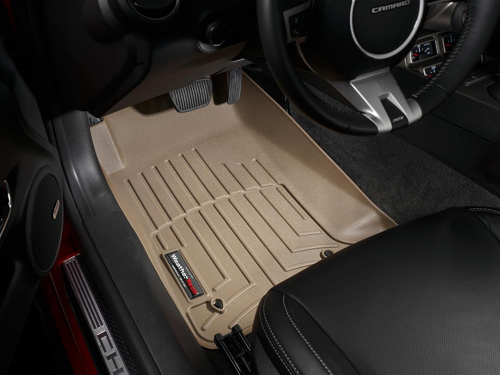 WeatherTech Custom Fit FloorLiners for Chevrolet Camaro, Camaro, 1st Row (452671), Tan