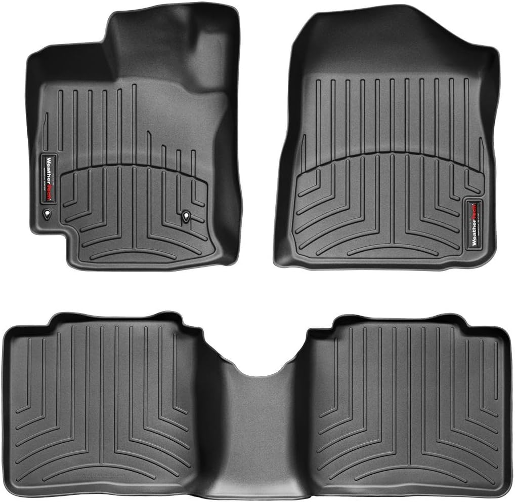 WeatherTech Custom Fit FloorLiners for Toyota Venza - 1st & 2nd Row (44183-1-2), Black