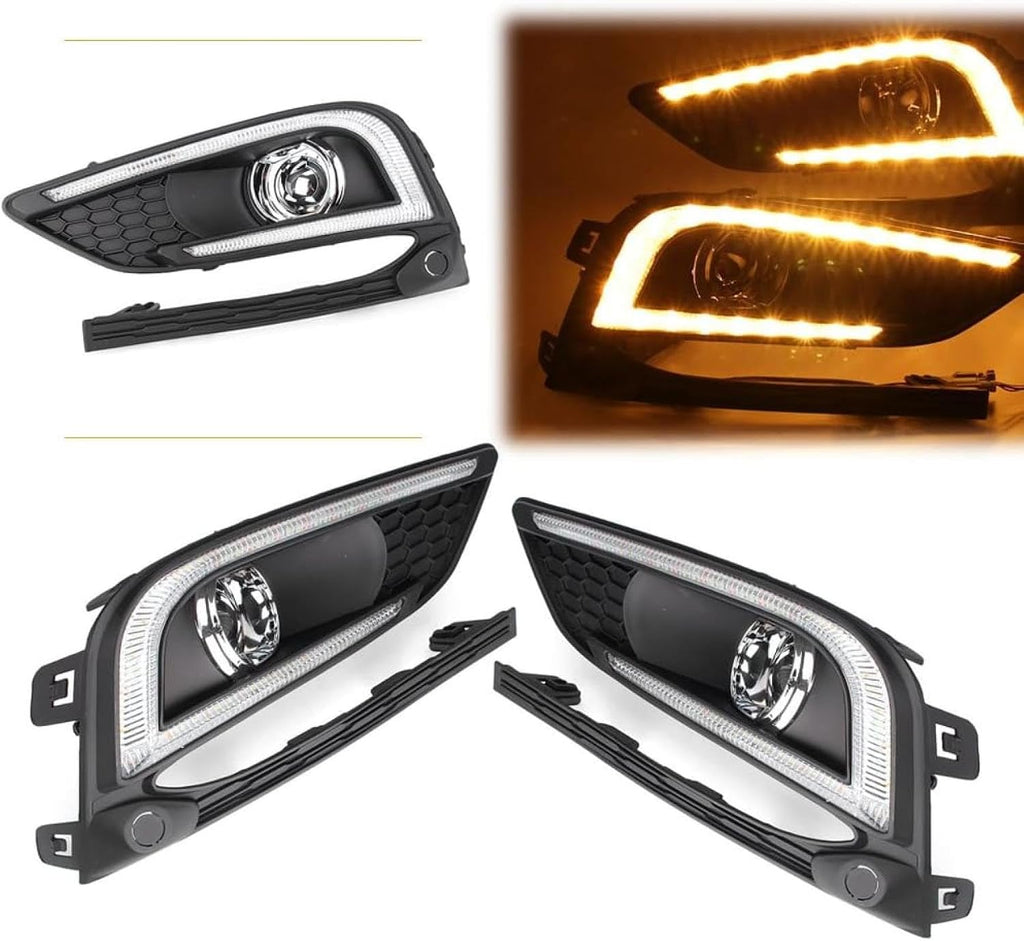 Fog Lights Fog Turn Signals Light Daytime Running Lamp Day Driving For Work Light For Cruze 2016 2017 Car Blinker Indicators