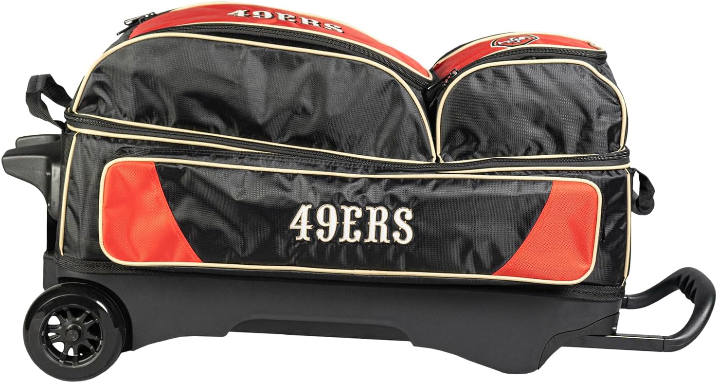 Strikeforce Bowling NFL Bowling Roller Bag with Ball, Shoe and Accessory Pockets