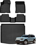 Jenofa-Car Floor Mats for Ford Bronco Sport 2021-2026 All Weather Floor Mats Set Cargo Mat Car Mat for Bronco Sport Waterproof Custom Automotive Floor Liners Full Set Accessories 2025