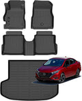 Jenofa-Floor Mats for Nissan Versa 2020-2025 Cargo Mat Car Mats for Versa All Weather Floor Liner Custom Fit Automotive Non-Slip Waterproof High Edge Protection Full Set Accessories