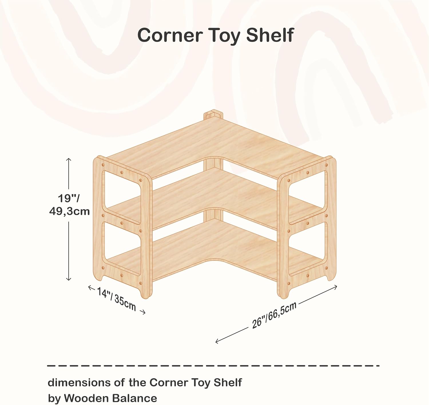 Montessori Bookshelf + Small Toy Shelf + Corner Toy Shelf, Wooden Shelf, Kids Bookcase, Toy Storage, Kids Furniture, Montessori Shelf (Bookshelf + Corner)