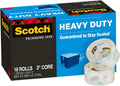 Scotch Heavy Duty Packaging Tape, 1.88' x 54.6 yd, Designed for Packing, Shipping and Mailing, Strong Seal on All Box Types, 3' Core, Clear, 18 Rolls (3850-18CP)