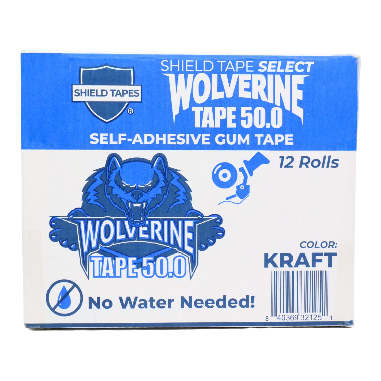 PSBM Reinforced Kraft Tape, 24 Rolls, 6.3 Mil Thick, 2.83 Inch Wide, 55 Yards Per Roll, Total 1320 Yards Heavy Duty Brown Tape for Packaging, Shipping, Moving & Sealing