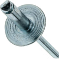 DIY Man - Large Flange Pop Rivets 1/4' x 3/8'All Steel (8-6) Dome Head Quantity 250 D&J