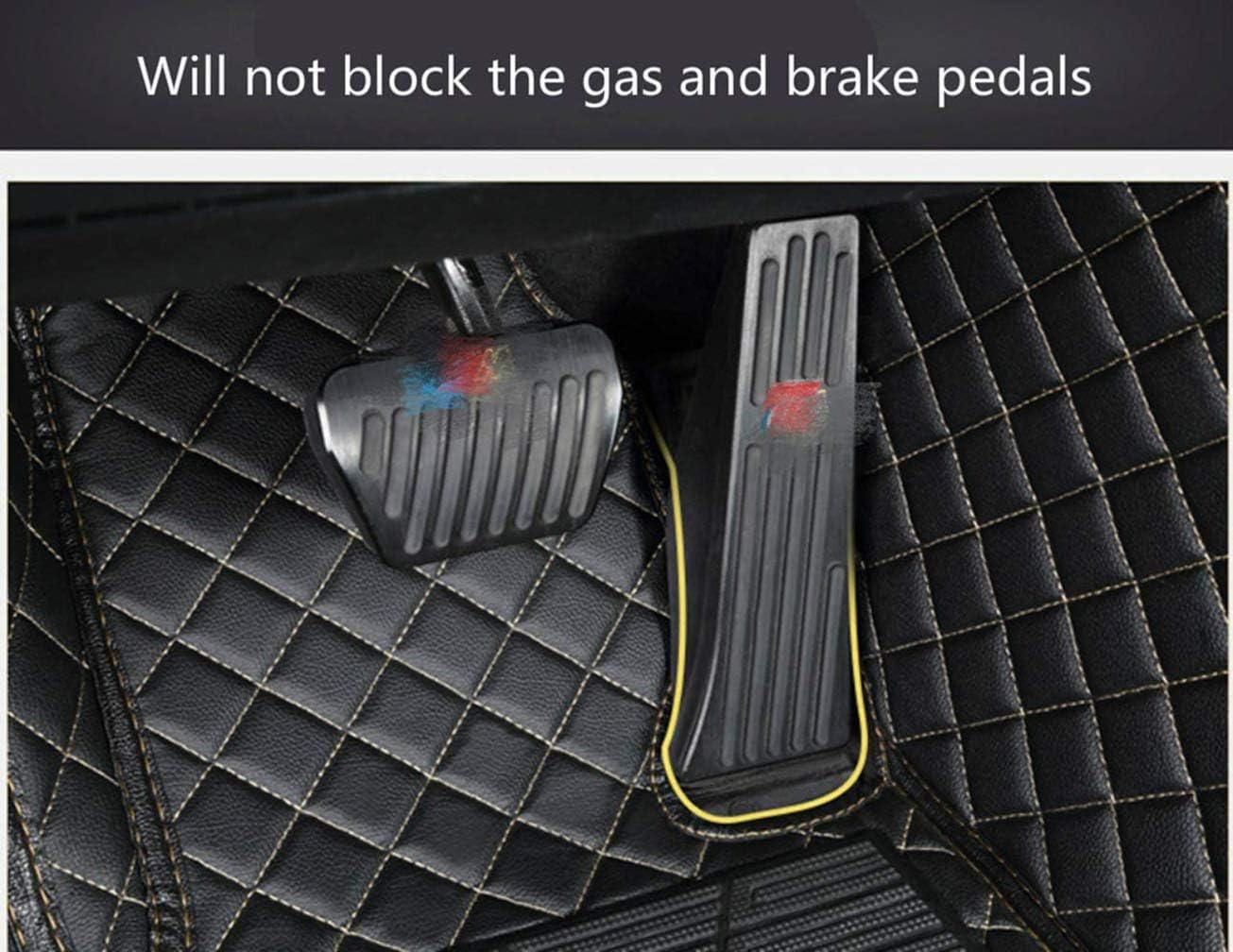 Car Floor Mats for Tesla - Model S 2014-2018 Full Coverage Foot Pad All Weather Anti-Slip Waterproof Dustproof Custom Luxury Interior Protection Auto Carpet QUUFAA (Beige,Model S 2015 Year)