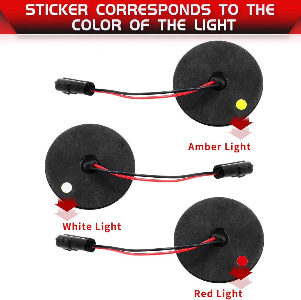 LED Upgraded Light Tail Light Kits, 10Pcs Led Indicator Light Compatible with Land Rover Defender 1990-2016 (Smoked Lens)