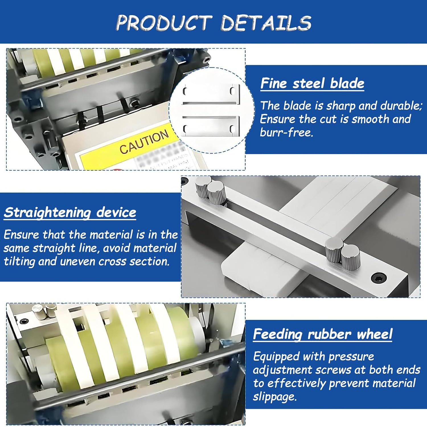 Heat-Shrink Tube Cutting Machine, Electric Tube Cable Pipe with LCD Display, Cutting Length 1-9999.9mm, for Sleeve Rubber/Plastic Tube, Safe to Use 300D