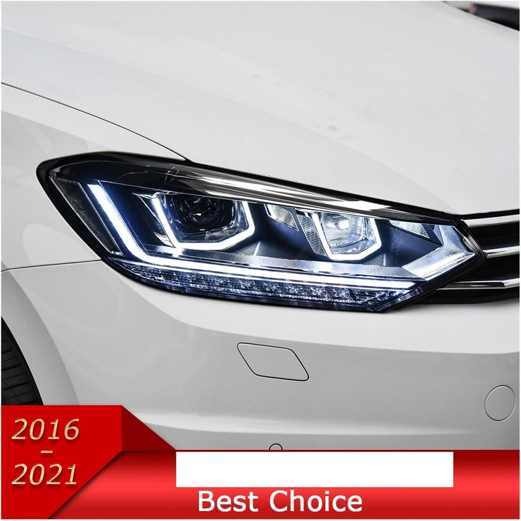 Car Lights Compatible With Touran L 2016-2022 LED Auto Headlight Assembly Upgrade High Configure Style Design Bifocal Lens Tool Accessories