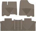 WeatherTech All-Weather Floor Mats for Toyota Sienna 1st & 2nd Row (WTCT292244), Tan