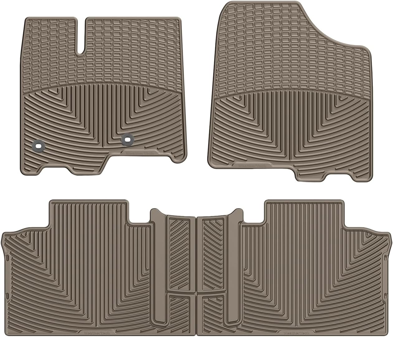 WeatherTech All-Weather Floor Mats for Toyota Sienna 1st & 2nd Row (WTCT292244), Tan