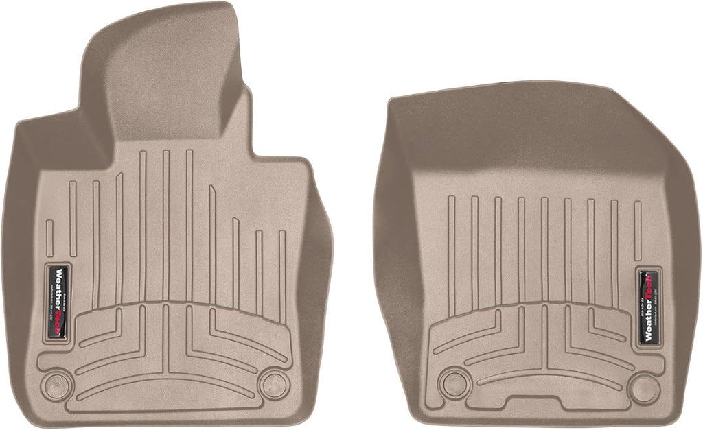 WeatherTech Custom Fit FloorLiners for Volvo V60 Recharge, V60, S60, V60 Cross Country - 1st Row (4515251), Tan